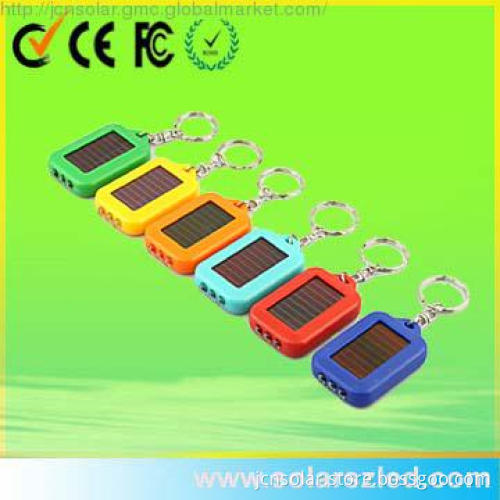 2012 latest promotional solar key chain solar torch light